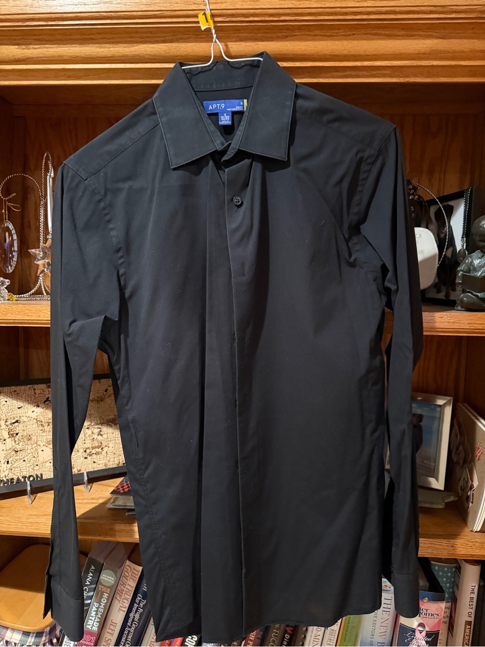 Apt. 9 Black Stretch Dress Shirt